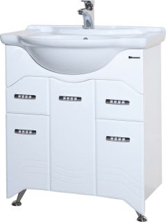 Тумба под раковину Bellezza Дрея 75см белый 00000010101